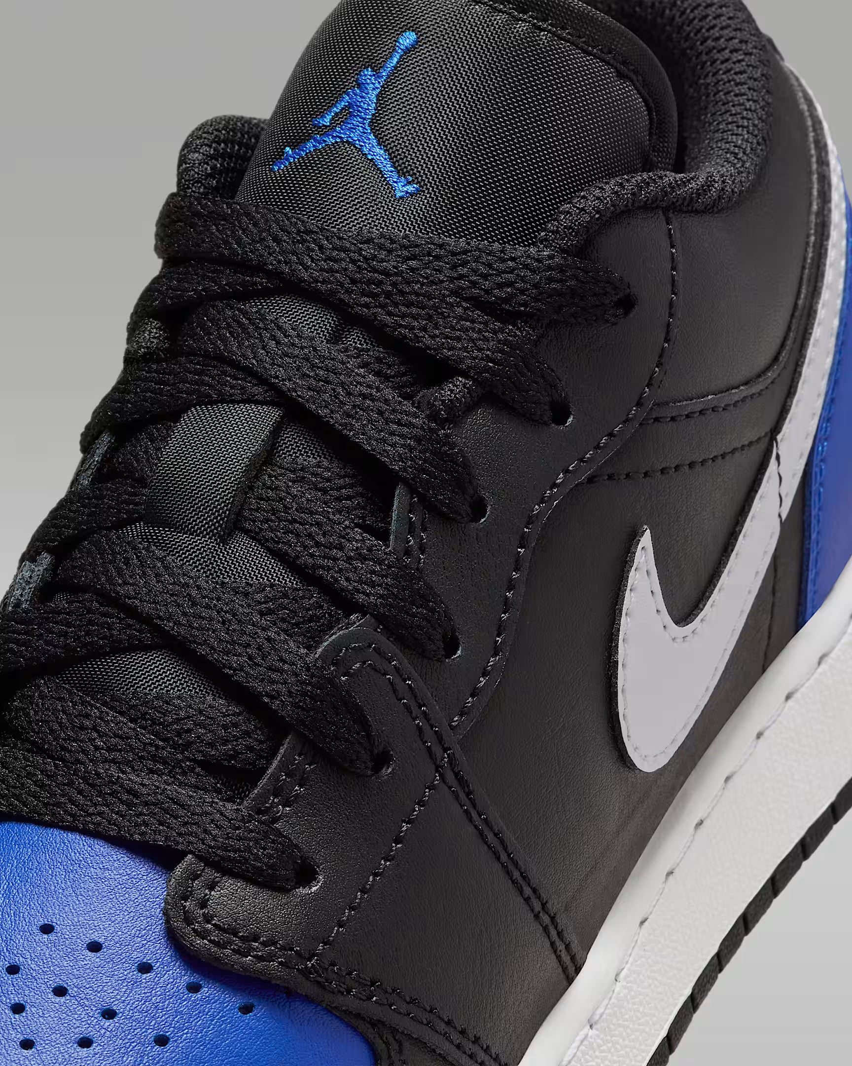 Air Jordan 1 Low 'Black Royal Toe' (GS)