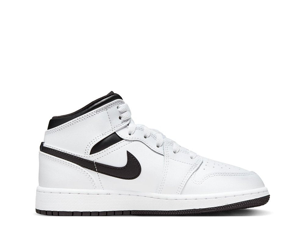Air Jordan 1 Mid 'White Black'(GS)