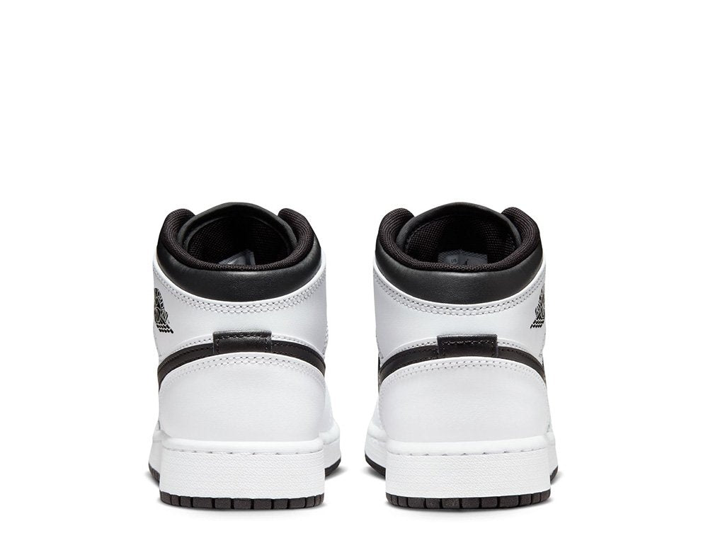 Air Jordan 1 Mid 'White Black'(GS)